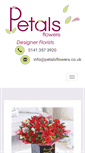 Mobile Screenshot of petalsflowers.co.uk